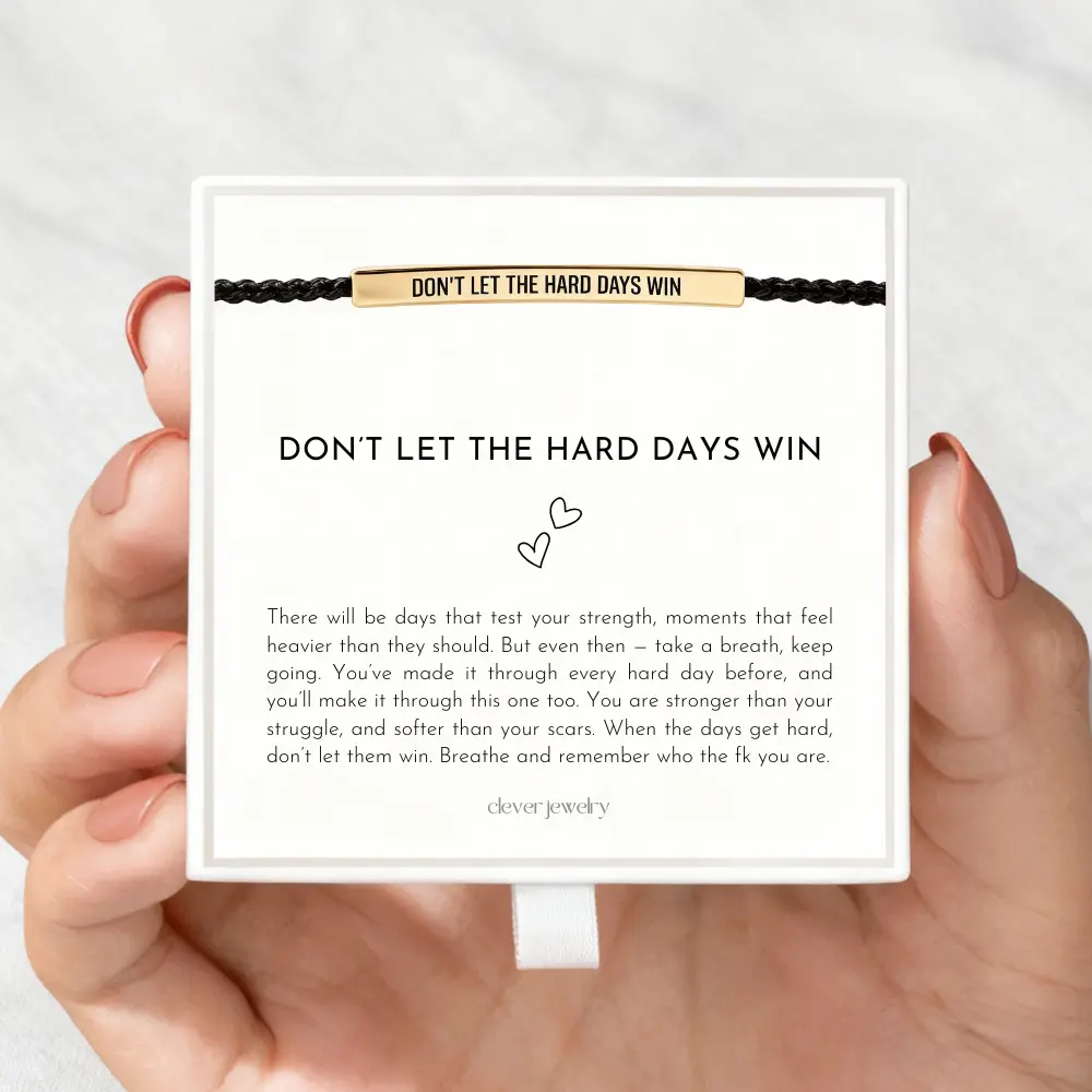 Don't Let The Hard Days Win - Motivational Bracelet - Image 3