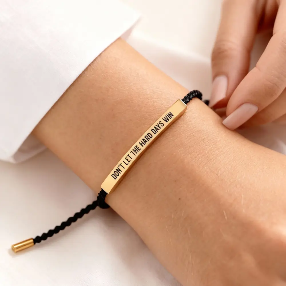 Don't Let The Hard Days Win - Motivational Bracelet - Image 4