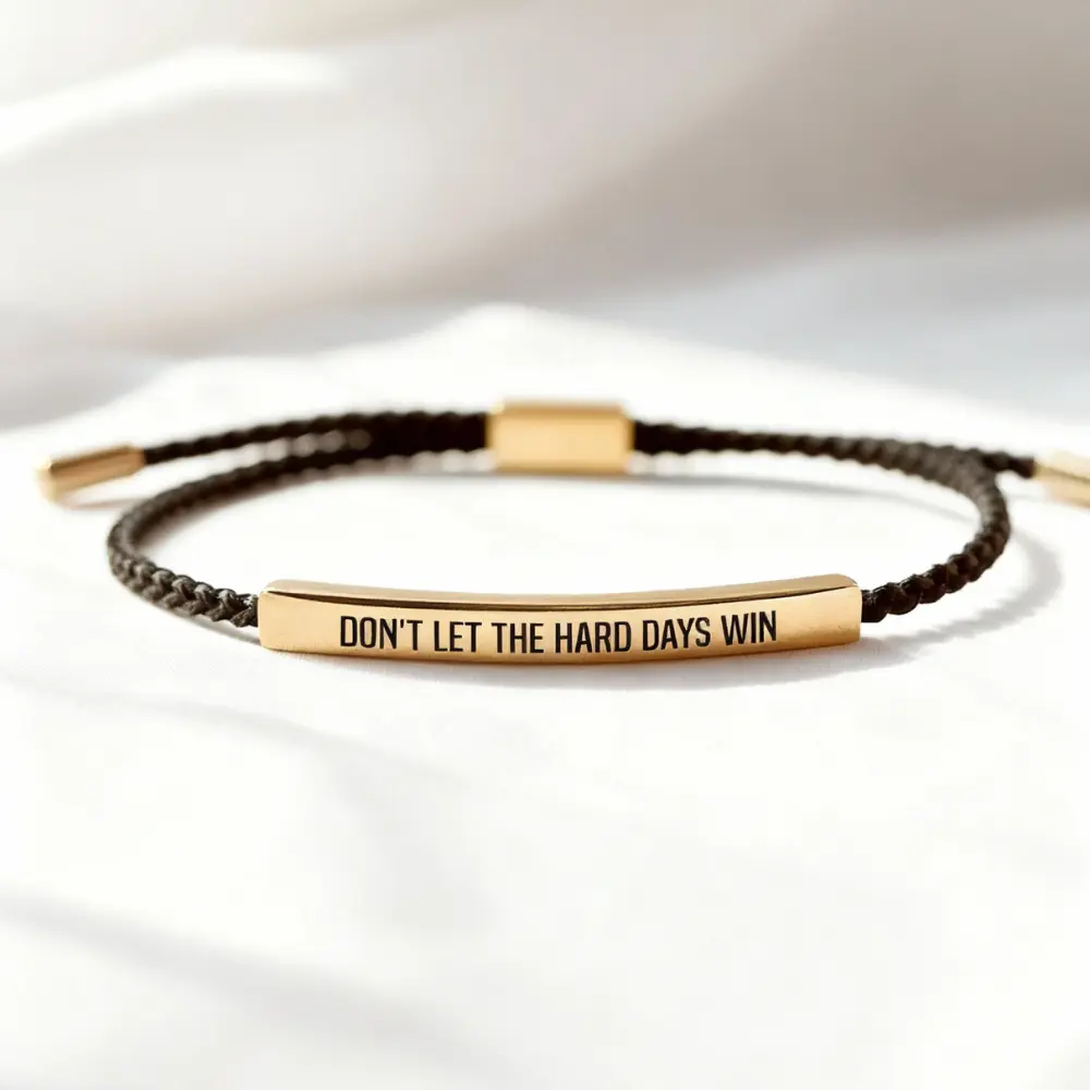 Don't Let The Hard Days Win - Motivational Bracelet - Image 6