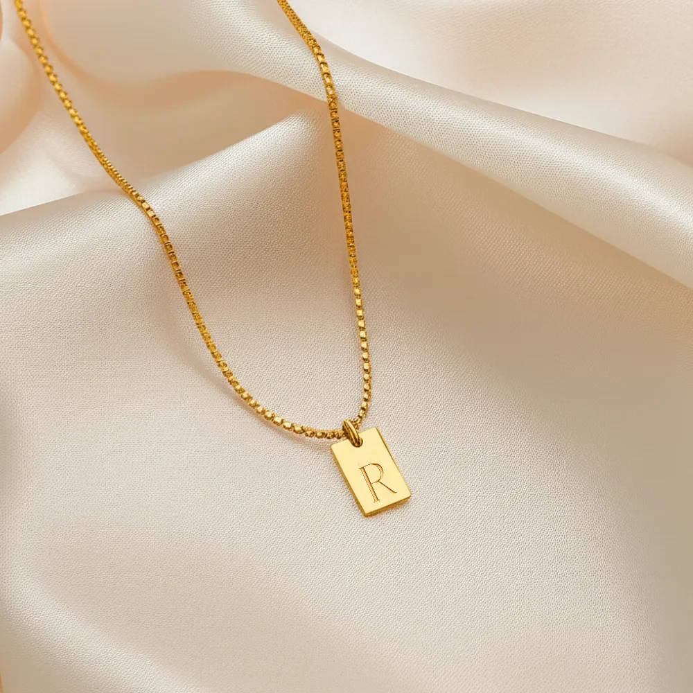 Initial Tag Promise Necklace - Image 4