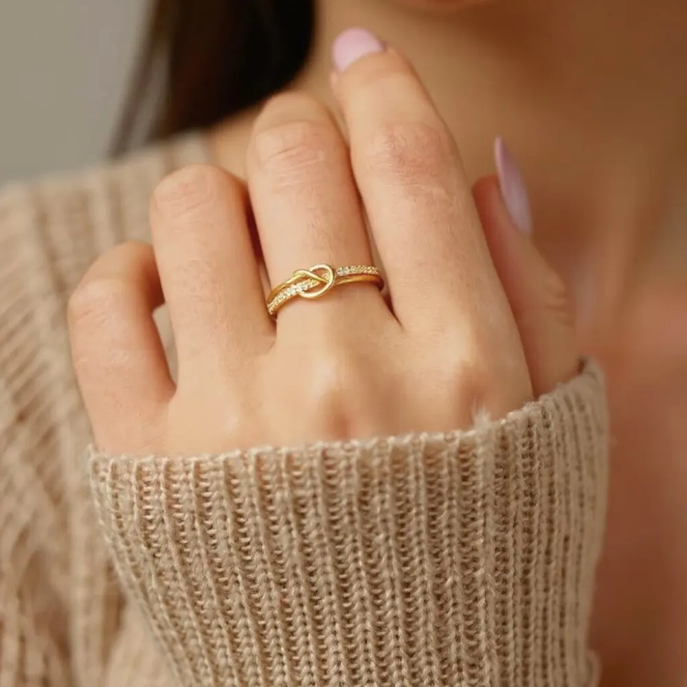 Mother & Daughter - Gold Linked Forever Ring - Image 3