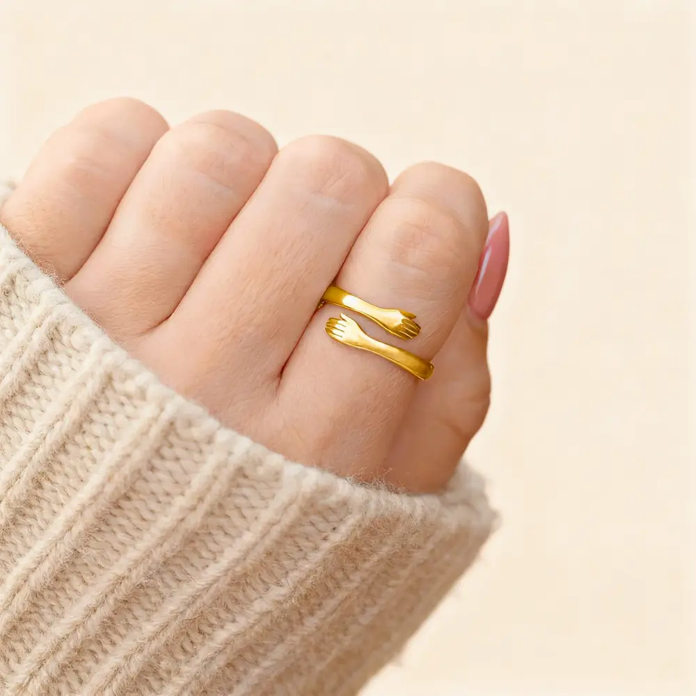 My Precious Daughter - Gold Hug Ring - Image 5